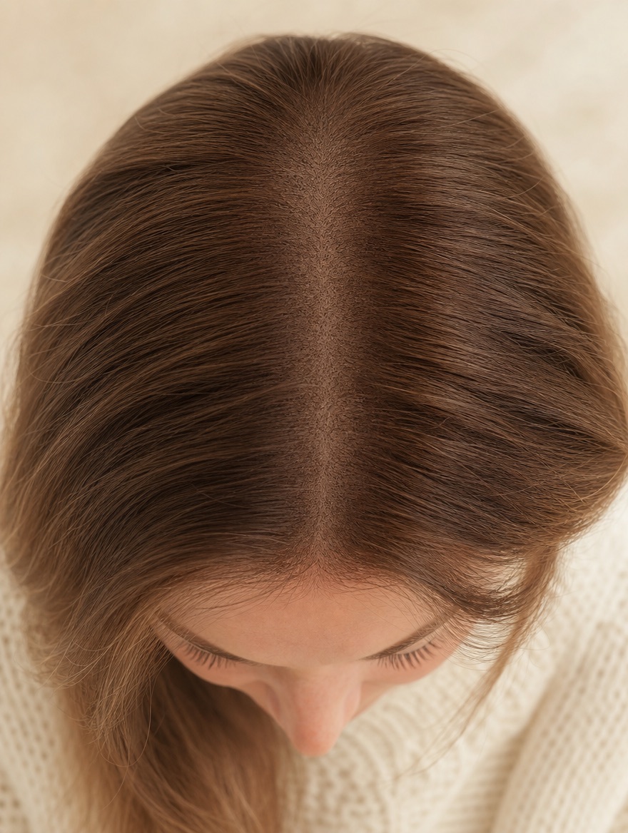 Dichteaufbau bei diffusem Haarausfall
